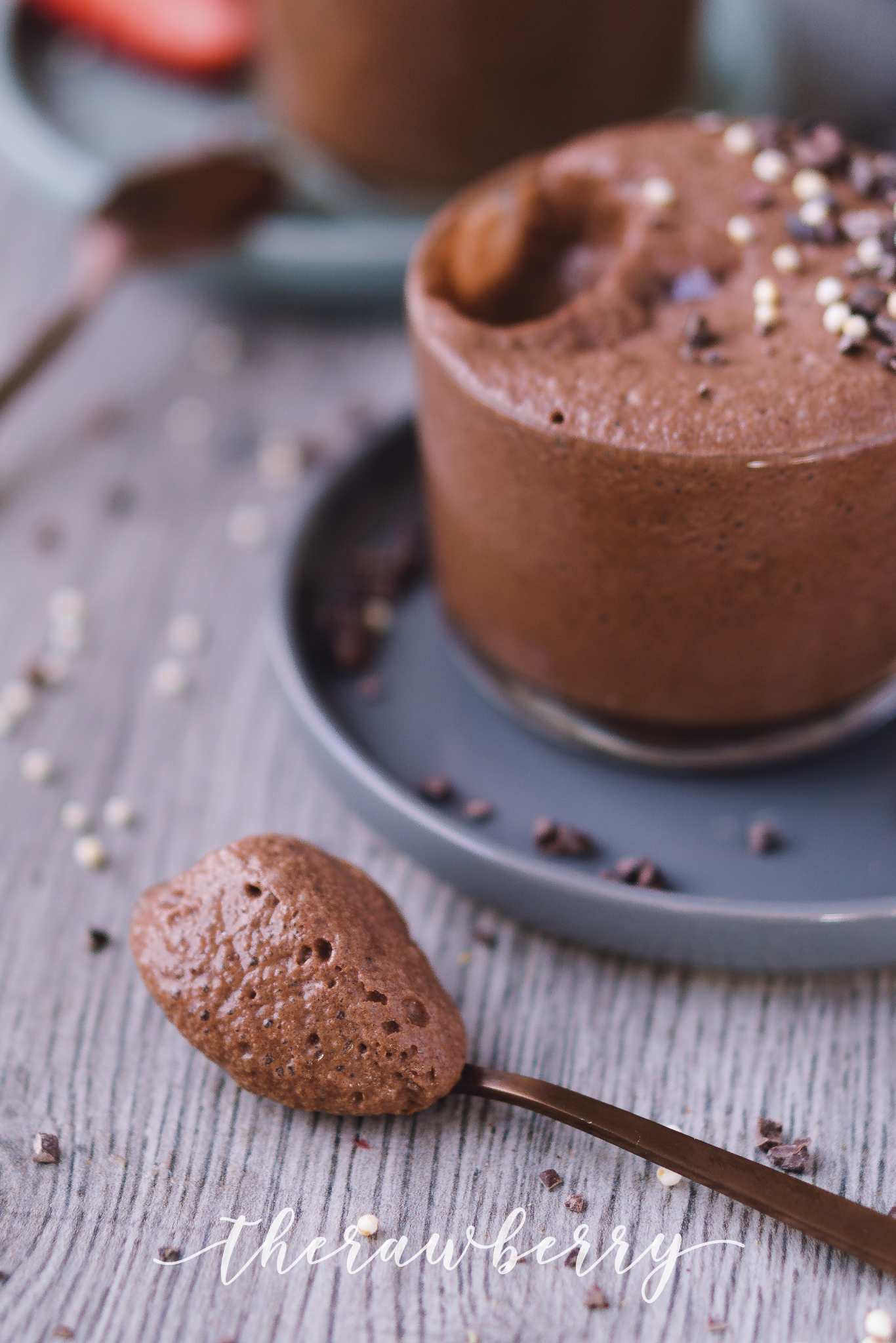 chocolate, aquafaba, recipe, vegan, refined sugar free, spoon, mousse, dessert, vegan food, food, healthy, diet