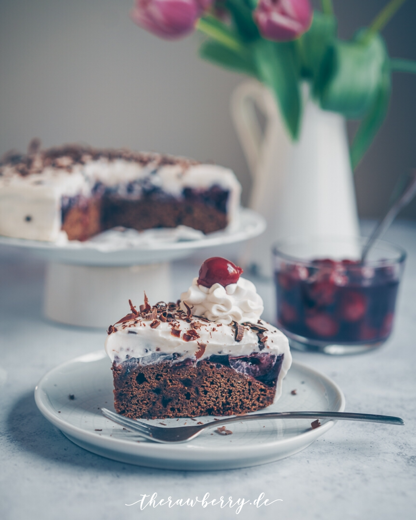 cherries, Black Forest cake, shwarzwälderkirschtorte, vegan , torte, kuchen, kirschen, rezept, recie, easy